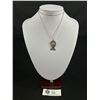 Image 1 : Long 925 Sterling Silver Italy Chain 24.5" With Ornate Pendant Marked 925