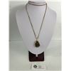 Image 1 : Michelle Lynn Chain 29" L with Hand Crafted Quartz Pendant