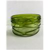 Image 2 : Vintage Green Blown Glass & Grapes & Vines Patter Compote