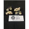Image 1 : 2 Lovely Pairs of Vintage Sterling Silver Pearl Earrings.