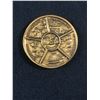 Image 2 : Vintage Bronze Medallion Disneyland 1 2/4" Diameter. Original Patina