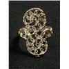 Image 2 : Vintage 925 Sterling Silver Ring. Handcrafted Filligree Design.Marked 925. Size 7