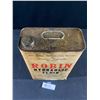 Image 2 : Rare Vintage Robin Hydraulic Fluid Tin Can- Has Paper Label and is Canadian Made