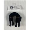 Image 2 : Huge Vintage Black Leopardwith White Rhinestones Brooch 2.5" Inches L