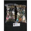 Image 2 : 2 Small Bags with Miscellaneous Costume Jewelry, Beads, Pendants, etc.