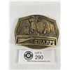 Image 1 : Vintage Exclusive Edition "Sharps" Solid Brass Belt Buckle