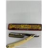 Image 3 : Vintage Prima Flic Steel Straight Razor. Made In Germany In Original Packaging