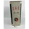 Image 2 : Vintage B/A Autolene Motor Oil, 2 Gallon Can. Empty