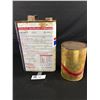 Image 2 : 3 Pc Gulf, Texaco, Gunk Can Lot. All Empty