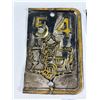 Image 2 : Pair Of 1954 BC "Totem" License Plate Tags