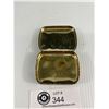 Image 2 : Victorian Era 1890's Premiere Golden Snuff Pocket Tin, Very Nice