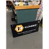 Image 1 : Tin Klondike Oil & Lubricants Sign. Approx. 24" x 48" NO SHIPPING