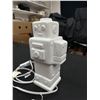 Image 2 : Electric Ceramic Robot Lamp. Approx. 11 1/2" H.