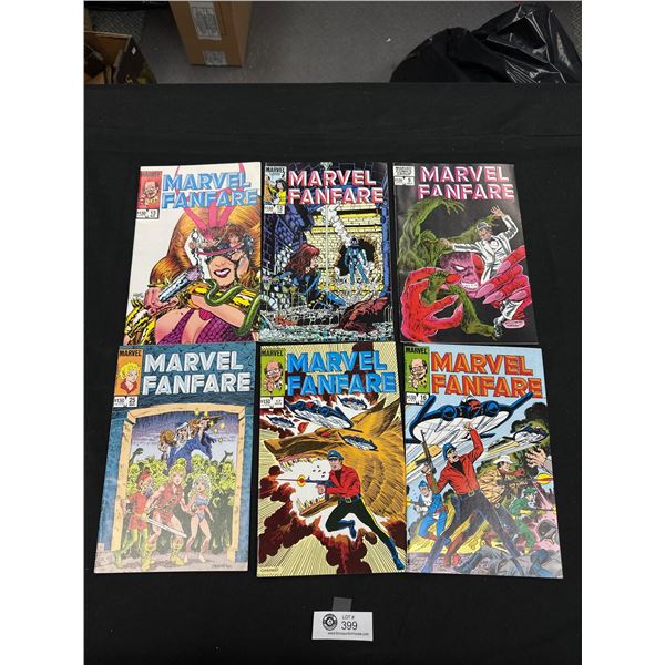 6 Marvel Fanfare Collector Comic Books