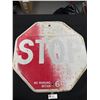 Image 1 : Metal Traffic Stop Sign. Approx. 24" x 24"