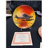 Image 2 : Vintage Robert Banks Bush Pilot Series Collector Plates."Fairchild 71B" & Ford 6-AT-AS Tri-Motor" w/