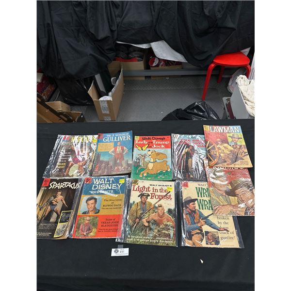 Collection Of Vintage, Mostly Walt Disney Books & Comic Books In Bag