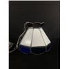 Image 1 : Vintage Stained Glass Lamp. Rewired w/ New Bulb