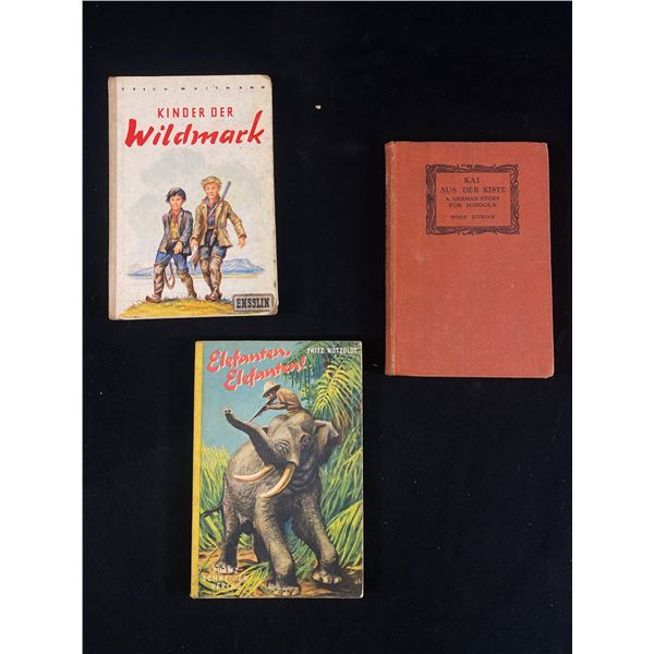 3 Vintage German Children's Books