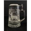 Image 1 : Etched Glass German Beer Stein