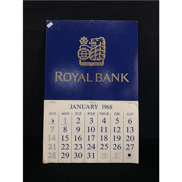 1968 Royal Bank Calendar 1968 royal bank calendar