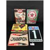 Image 1 : 5 Various Tin Signs. Garage/ManCave. Approx. 12" x 8"