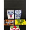 Image 2 : 5 Various Tin Signs. Garage/ManCave. Approx. 12" x 8"