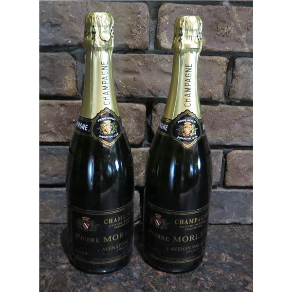 Qty 2 Bottles Pierre Morlet Brut Champagne