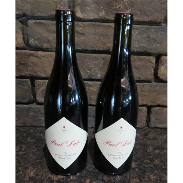 Qty 2 Bottles Paul Lato 2014 Suerte Pinot Noir Wine