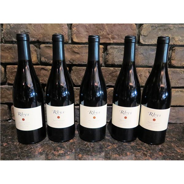 Qty 5 Bottles Rhys 2013 Alpine Vineyard Pinot Noir Wine