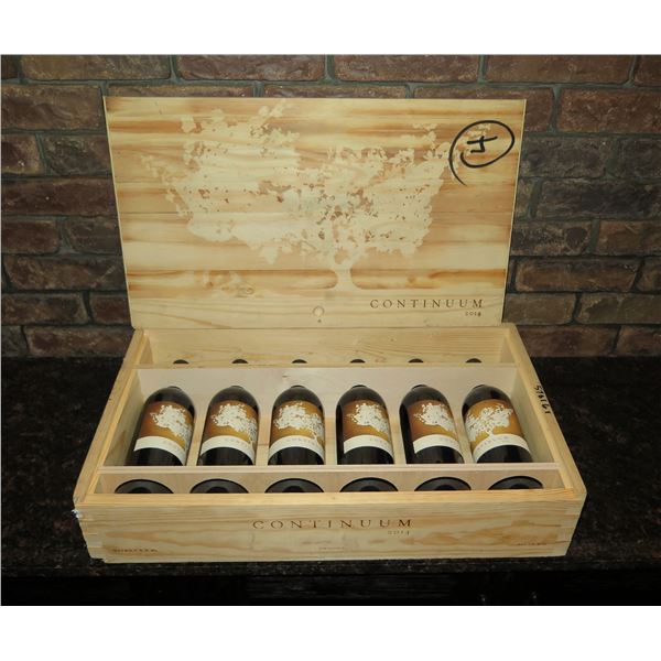 Qty 6 Bottles Sage Mountain Continuum 2014 Red Wine in Wooden Box