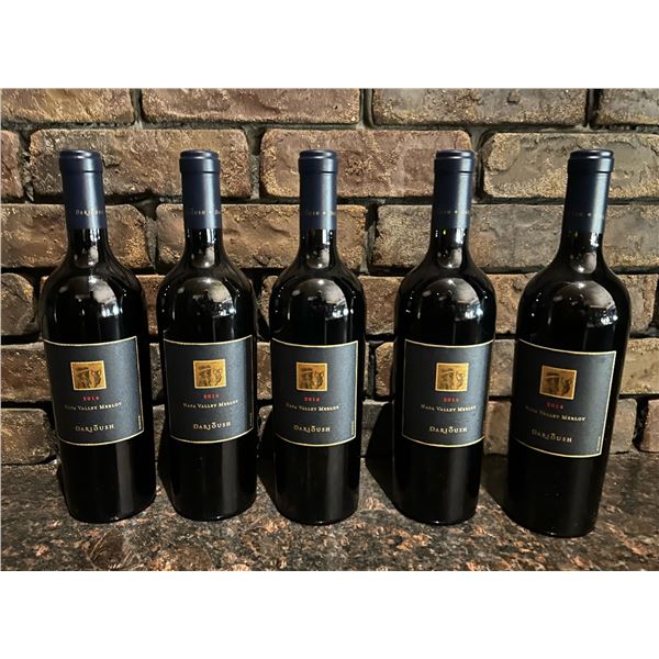 Qty 5 Bottles Darioush 2014 Merlot Wine