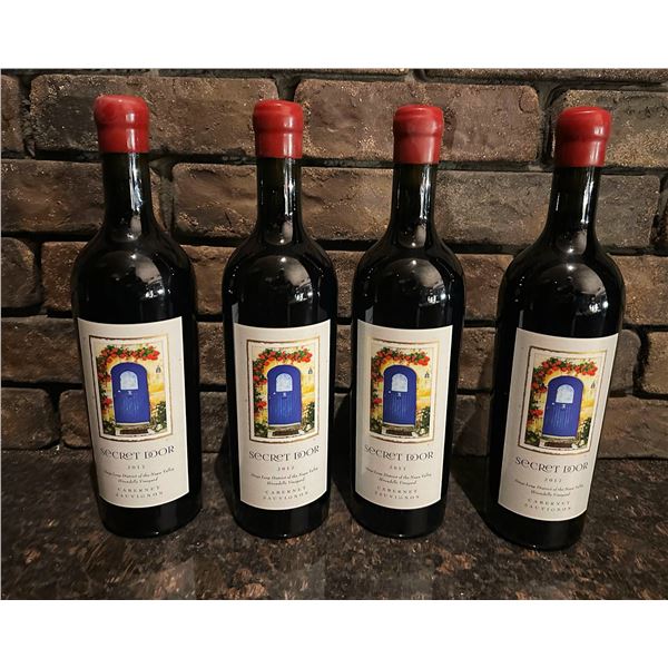 Qty 4 Bottles Secret Door 2017 Cabernet Sauvignon Wine