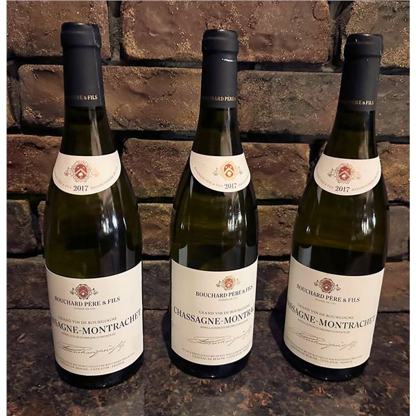 Qty 3 Bottles Bouchard Pere & Fils Chassagne-Montrachet Wine