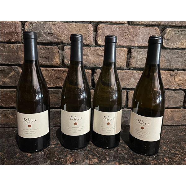 Qty 4 Bottles Rhys 2013 Chardonnay Wine