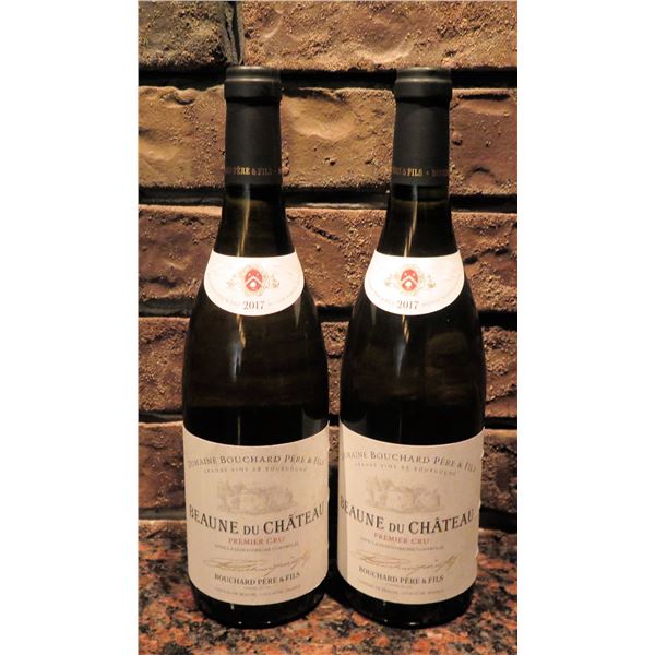 Qty 2 Bottles Bouchard Pere & Fils 2017 Beaune du Chateau Premier Cru Wine