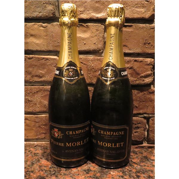 Qty 2 Bottles Pierre Morlet Brut Champagne