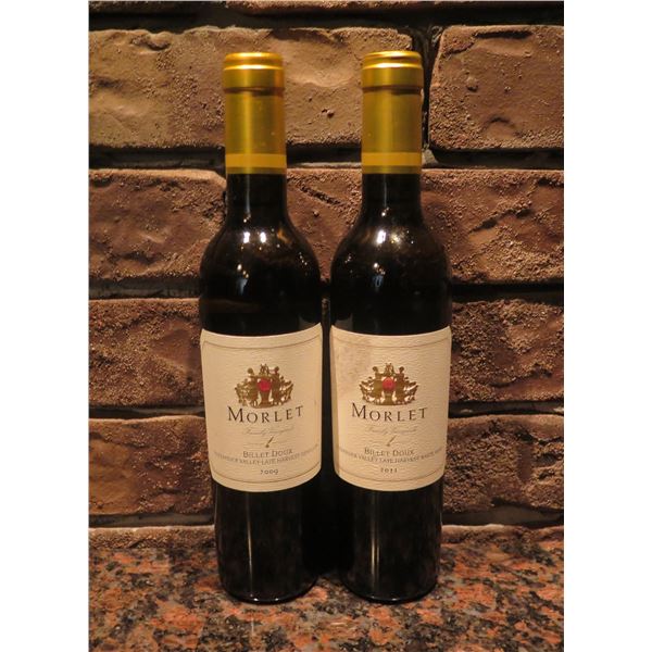 Qty 2 Bottles Morlet 2011 Billet Doux White Wine & 2009 Late Harvest Semillon