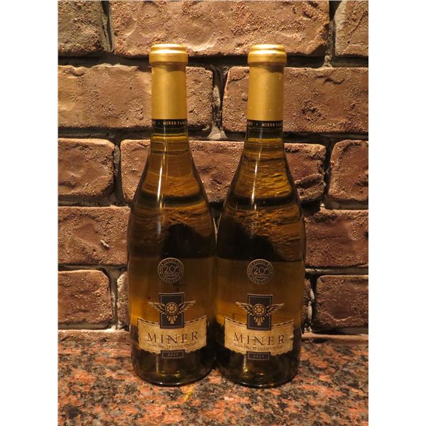 Qty 2 Bottles Miner 2015 Chardonnay Wine