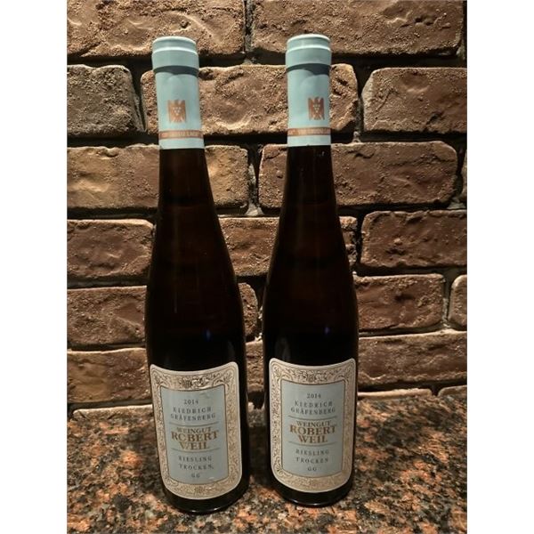 Qty 2 Bottles Weingut Robert Weil 2014 Riesling Trocken GG Wine