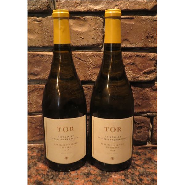 Qty 2 Bottles TOR 2016 Beresini Vineyard Chardonnay Wine