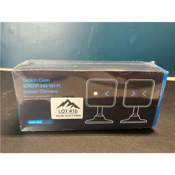 Lot of Teckin 1080P HD Wifi Indoor Security Cameras - 2 Cameras in Box - Brand New Sealed!