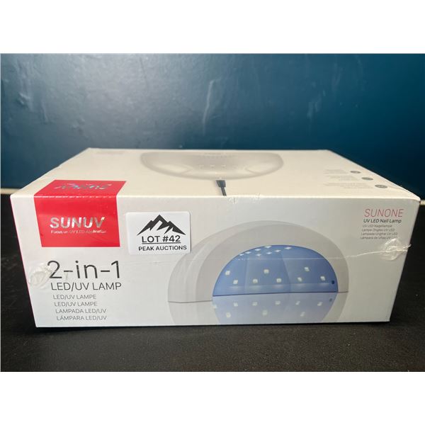 Lot of 1 SunUV Professional 2-in-1 LED/UV Nail Lamp for Gel Nails