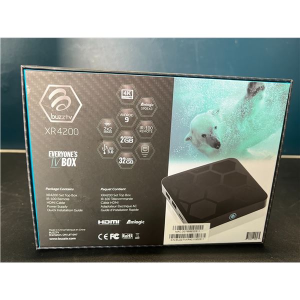 Lot of 1 BuzzTV XR 4200 ULTRA HD OTT Box/Set Top Box