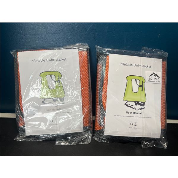 Lot of 2 Inflatable Swim/Life Jackets