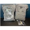 Image 1 : Lot of 2 DodoBabies Insulated Backpack Style Diaper Bags - Grey