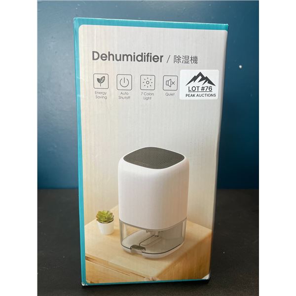Lot of 1 Household Dehumidifier w/ LED Lights & 1000ml Tank