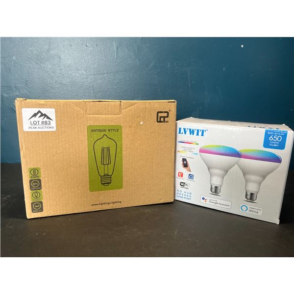 Lot of Assorted Lightbulbs - 2 Boxes