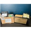 Image 1 : Lot of 2 Boxes of Solar Powered LED Motion Sensor Wall Lights - 4PCS per box/8 total