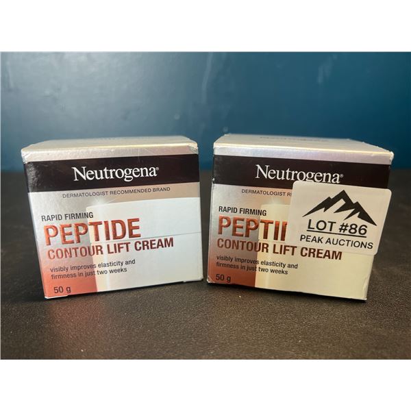 Lot of 2 Neutrogena Rapid Firming Peptide Contour Lift Skin Creams